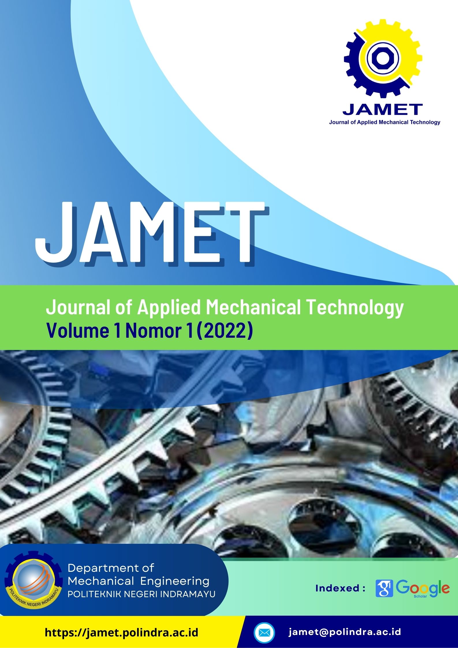 Vol 1 No. 1 2022 Journal of Applied Mechanical Technology (JAMET)
